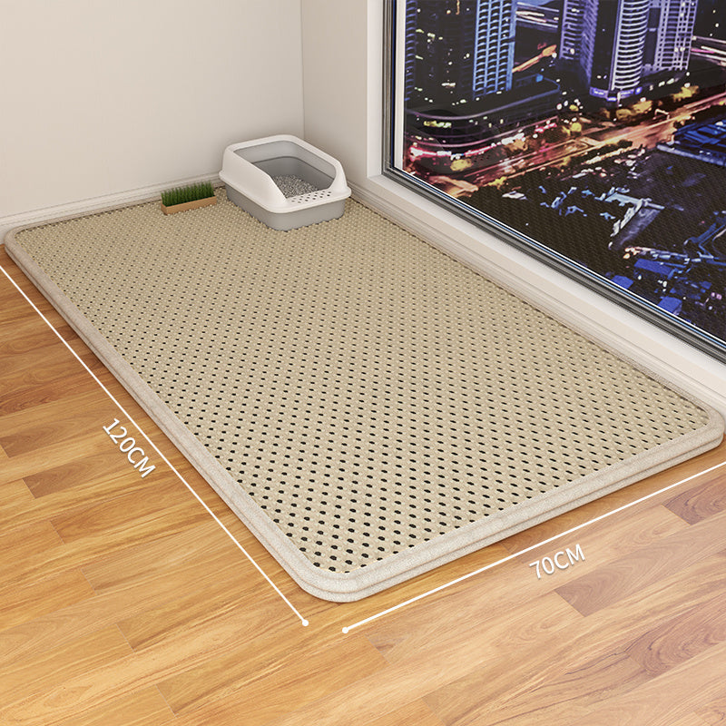 Cat Litter Mat Double Layer Waterproof Urine Trap Mat Easy To Clean Non-Slip Toilet Mats Cat Scratching Mat Large Foot Mats