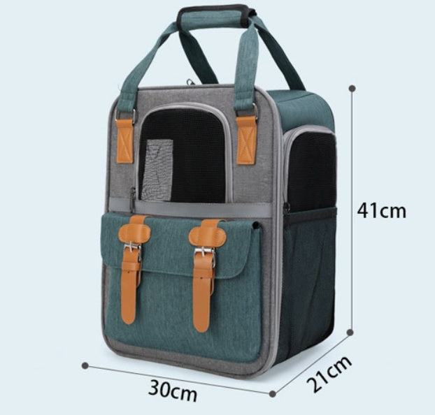 Pet Backpack Cat Hand Carrying Cage Out Small And Medium-sized Dogs Dog Breathable Large Capacity Backpack Portable Bag