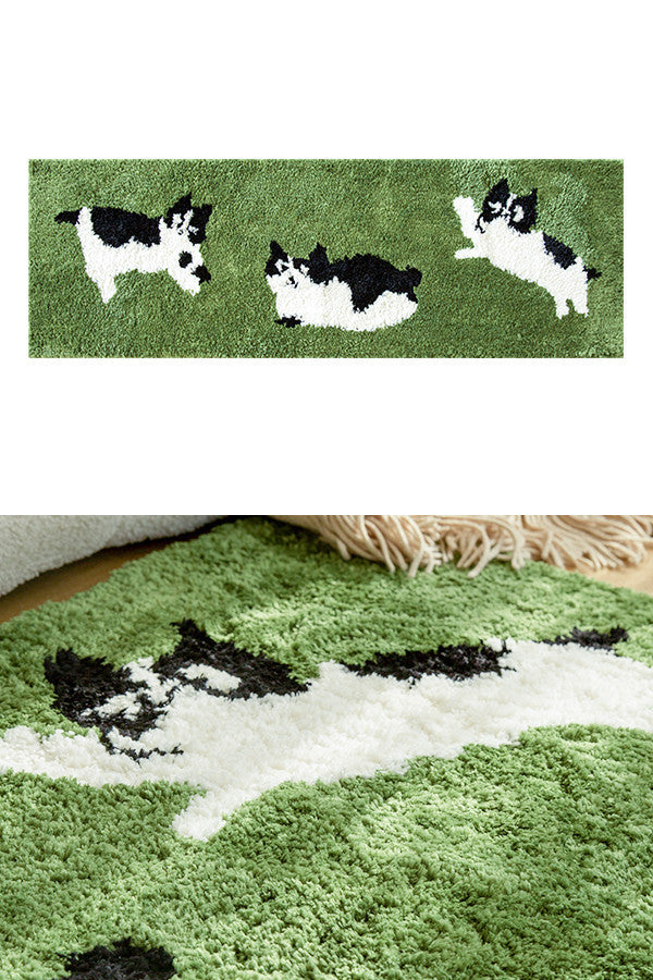 Children's Bedside Blanket Cute Carpet Cartoon Cat