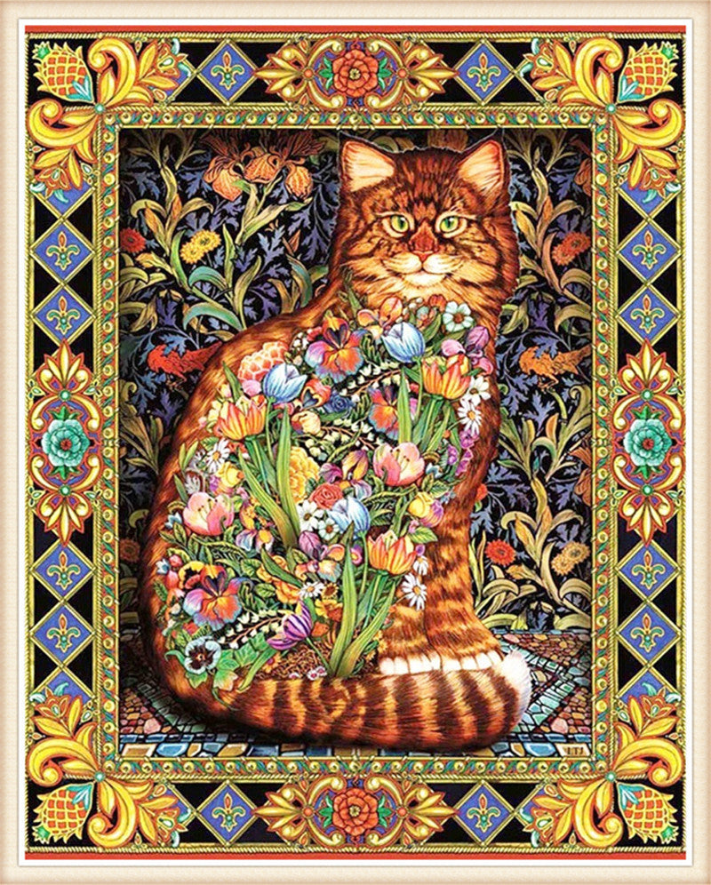 5D cat diamond embroidery painting