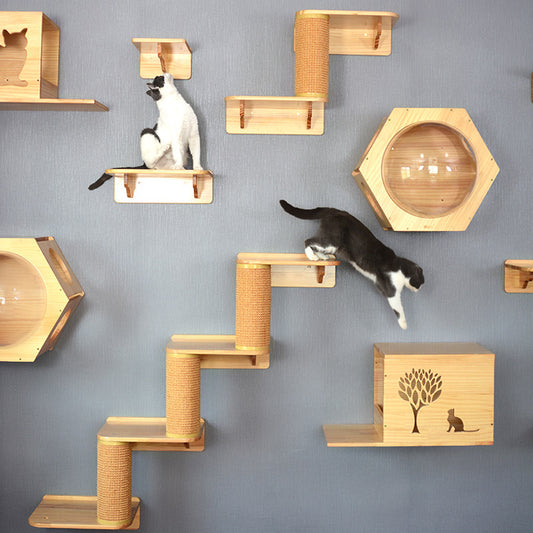 Cat Climbing Frame Locker Jumping Platform