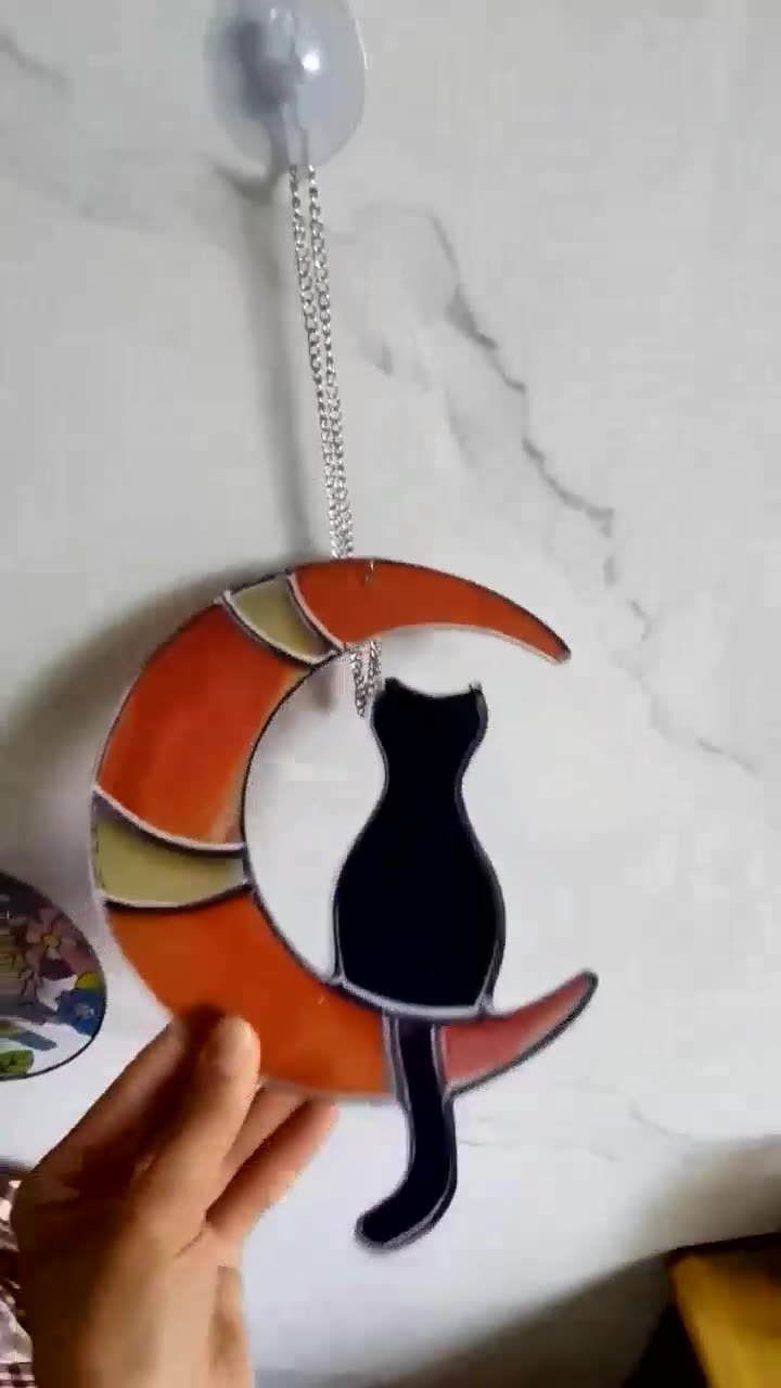 Home Moon Cat Ornament Pendant