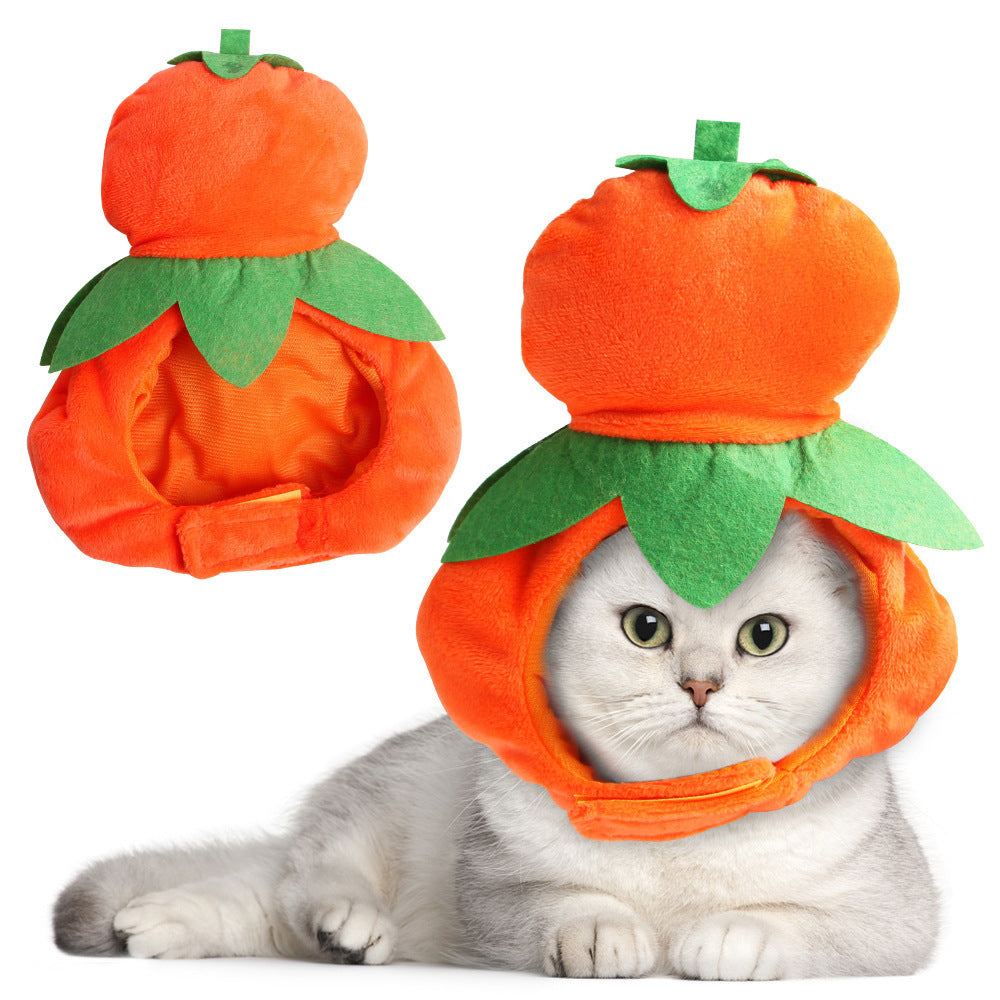 Pet Headgear Cute Cat Teddy Dress Up SUNFLOWER Cat Headdress Wig Cat Headgear Hat