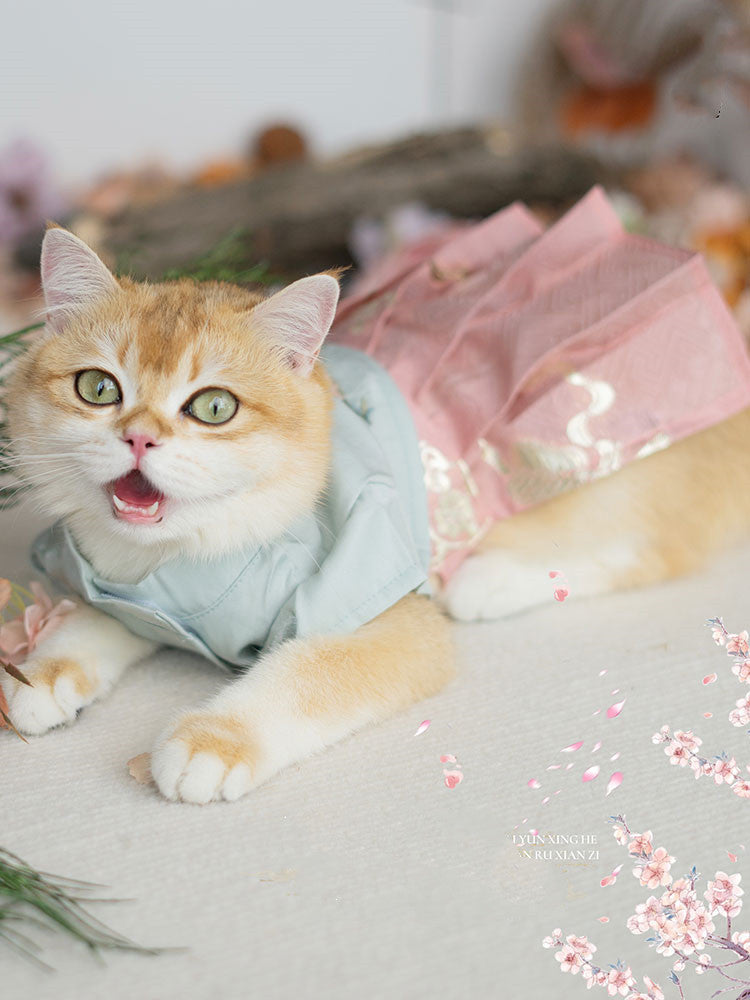 Pet Hanfu Cat Clothes Dog Skirt