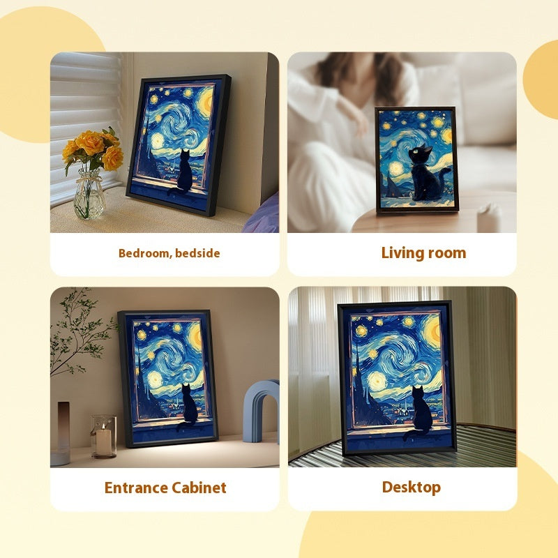 Van Gogh Cat Series Cute Creative Audio Gift