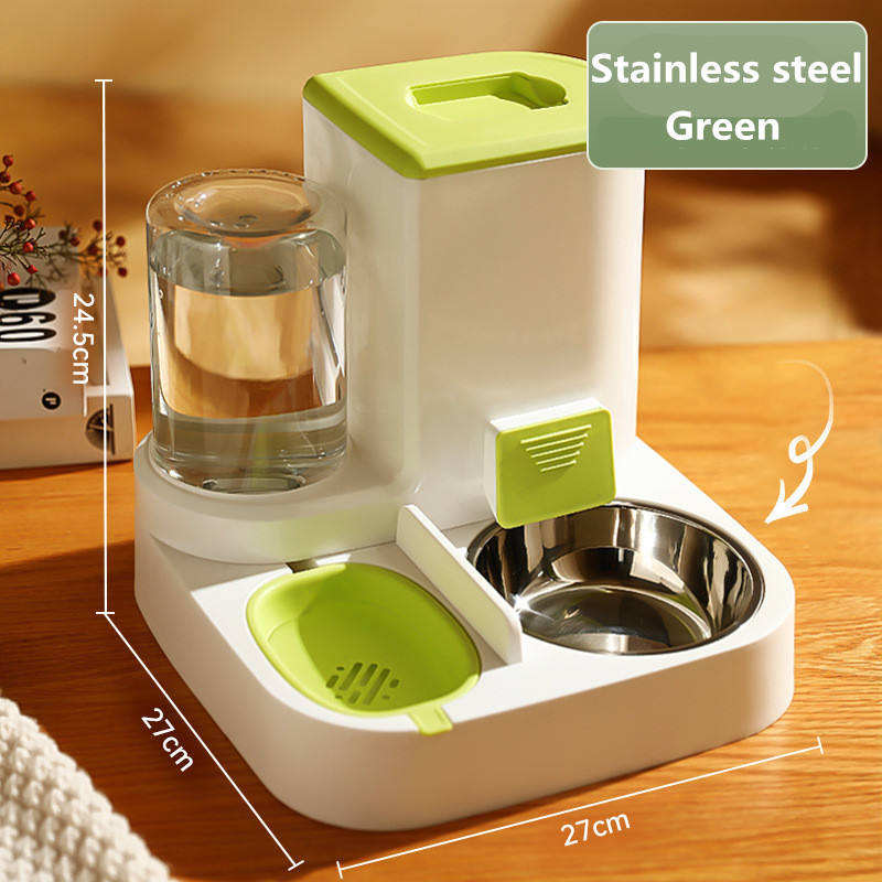 Automatic Cat Feeder Pet Bowls Dispenser Stainless Steel Bowls Cat Pet Feeder Automatic