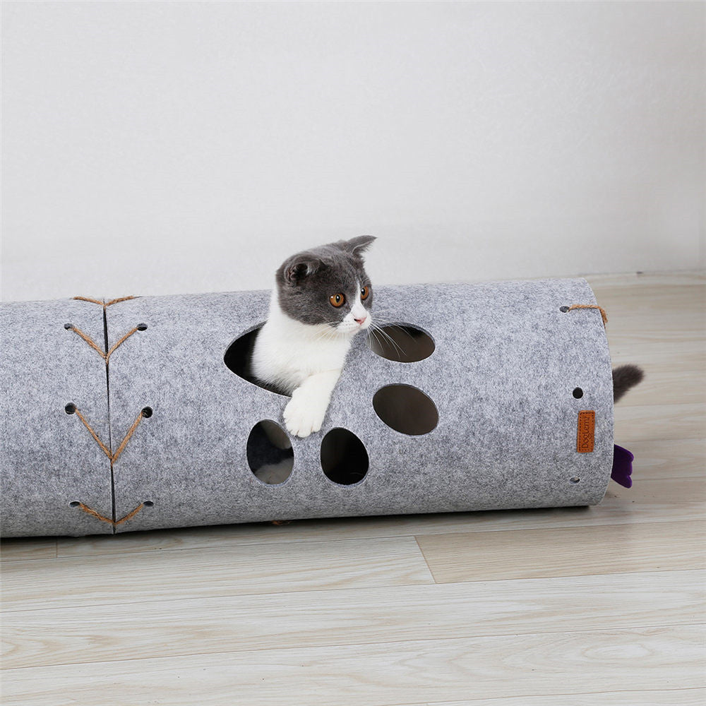 DIY splicable folding cat tunnel