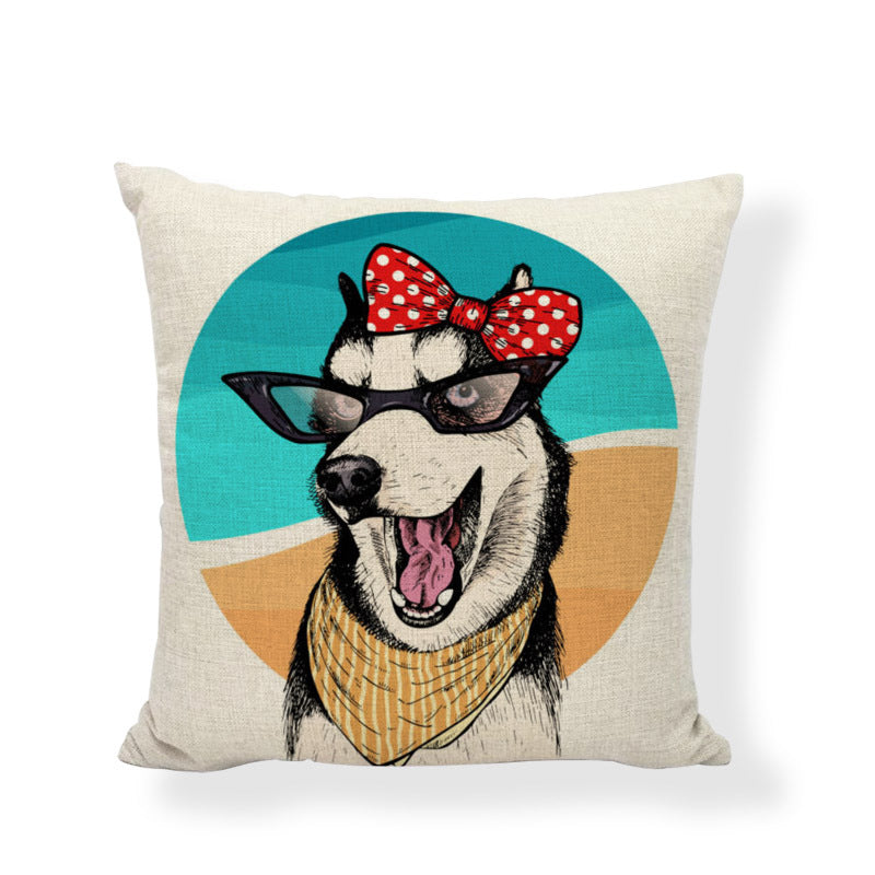 Linen Dog Cat Play Pillow Cover