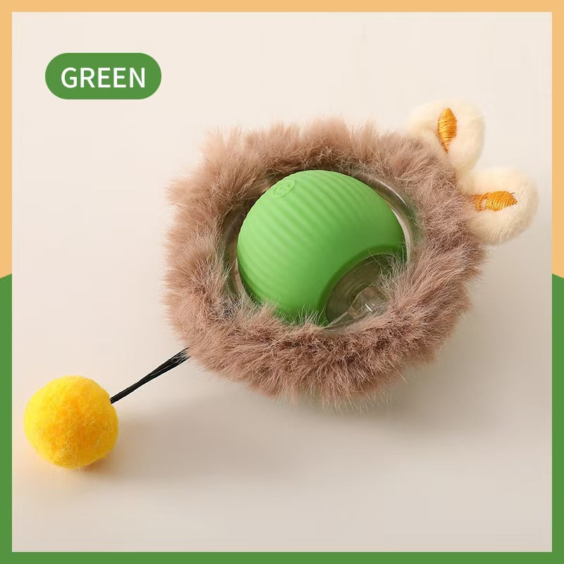 New Design 360° Smart Automatic Interactive Cat Smart Ball Toy Interactive Cat Toys Rolling Ball with USB Charger