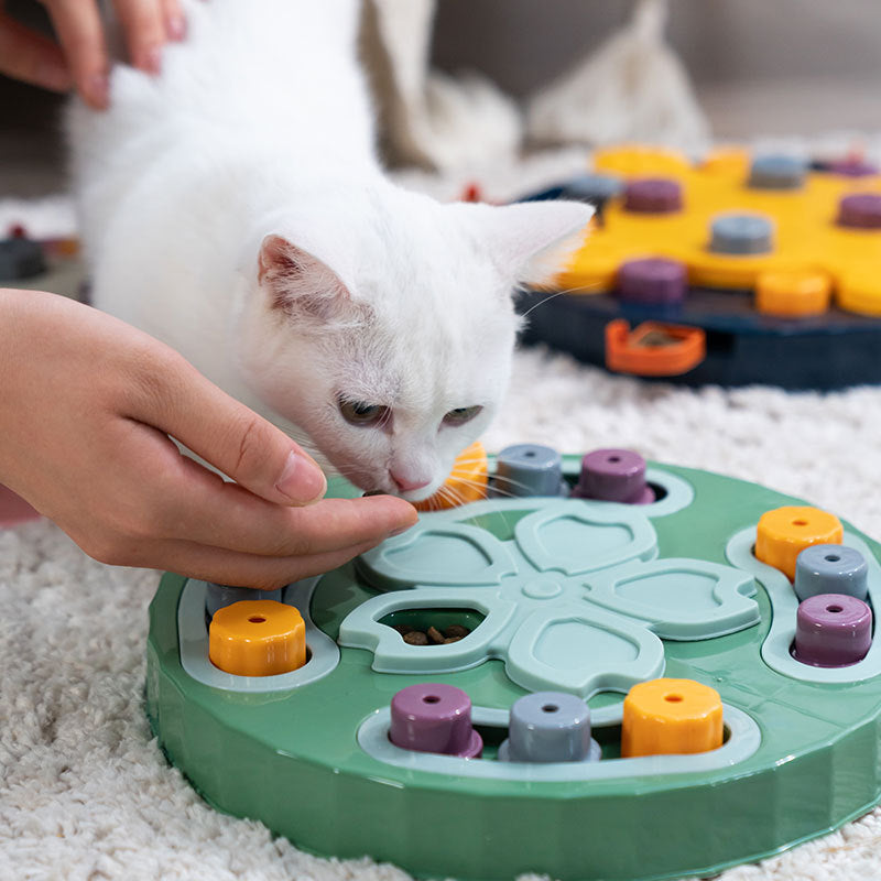 Cat Bowl Automatic Feeder Cat Training Relief Cat Puzzle Toys