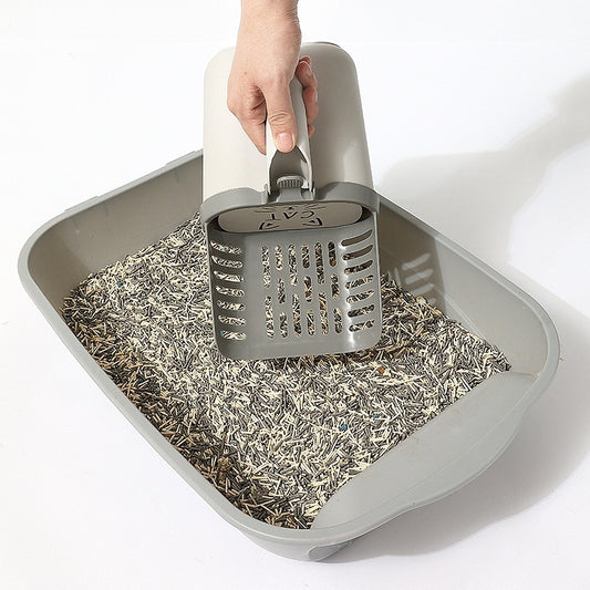 Large Capacity Integrated Cat Litter Scoop Shit Trash Can Shovel Shit Storage Box Tools