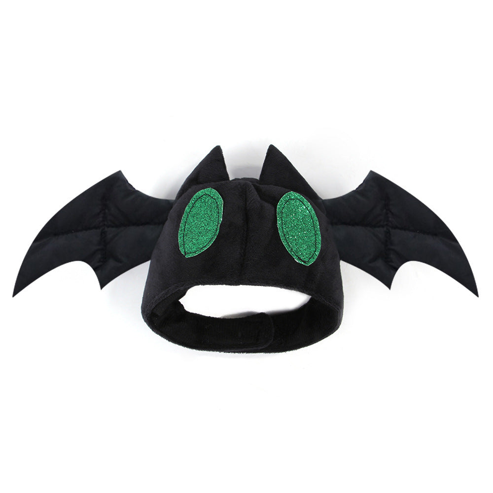 Pet Halloween Hat Teddy Dress Up Bat Headdress Cat Hat Cat Head