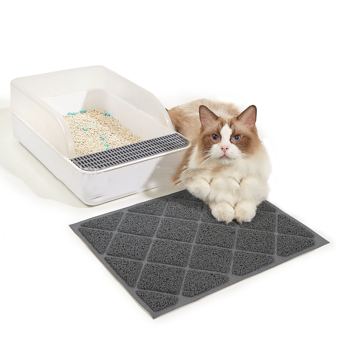 Minimalist PVC Cat Litter Mat For Pet Households