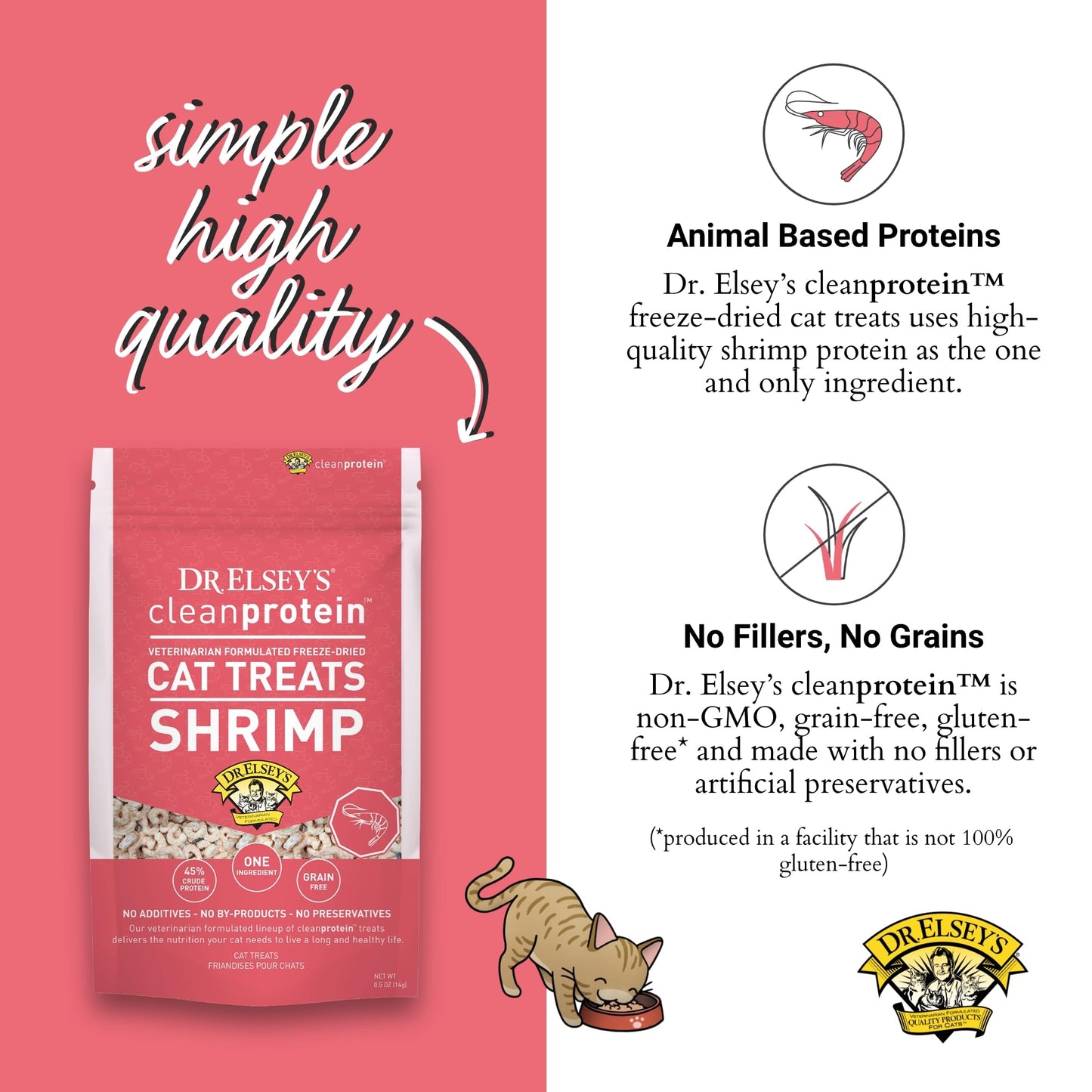 Dr. Elsey's Freeze-Dried Shrimp Cat Treats 0.5 oz.