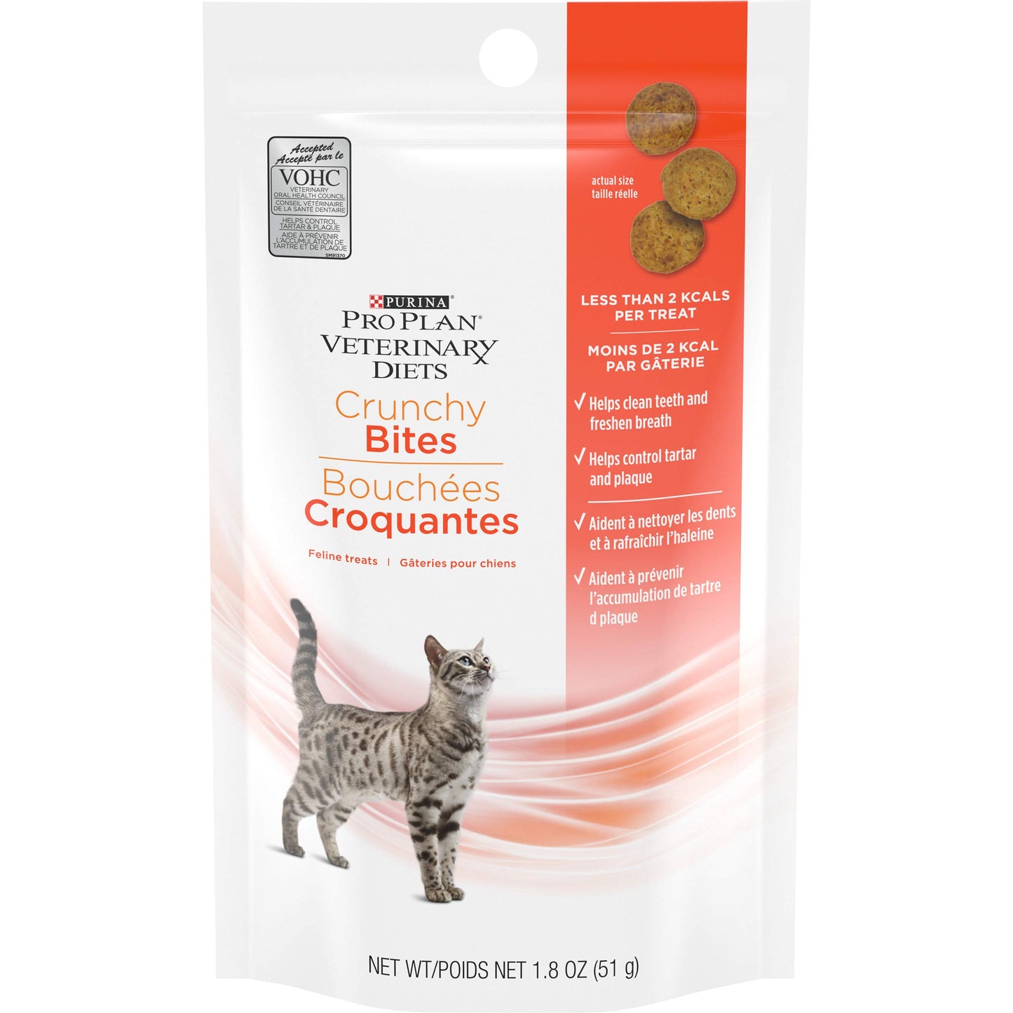 Purina Pro Plan Veterinary Diets Dental Bites Cat Treats - 1.8 oz. Pouch