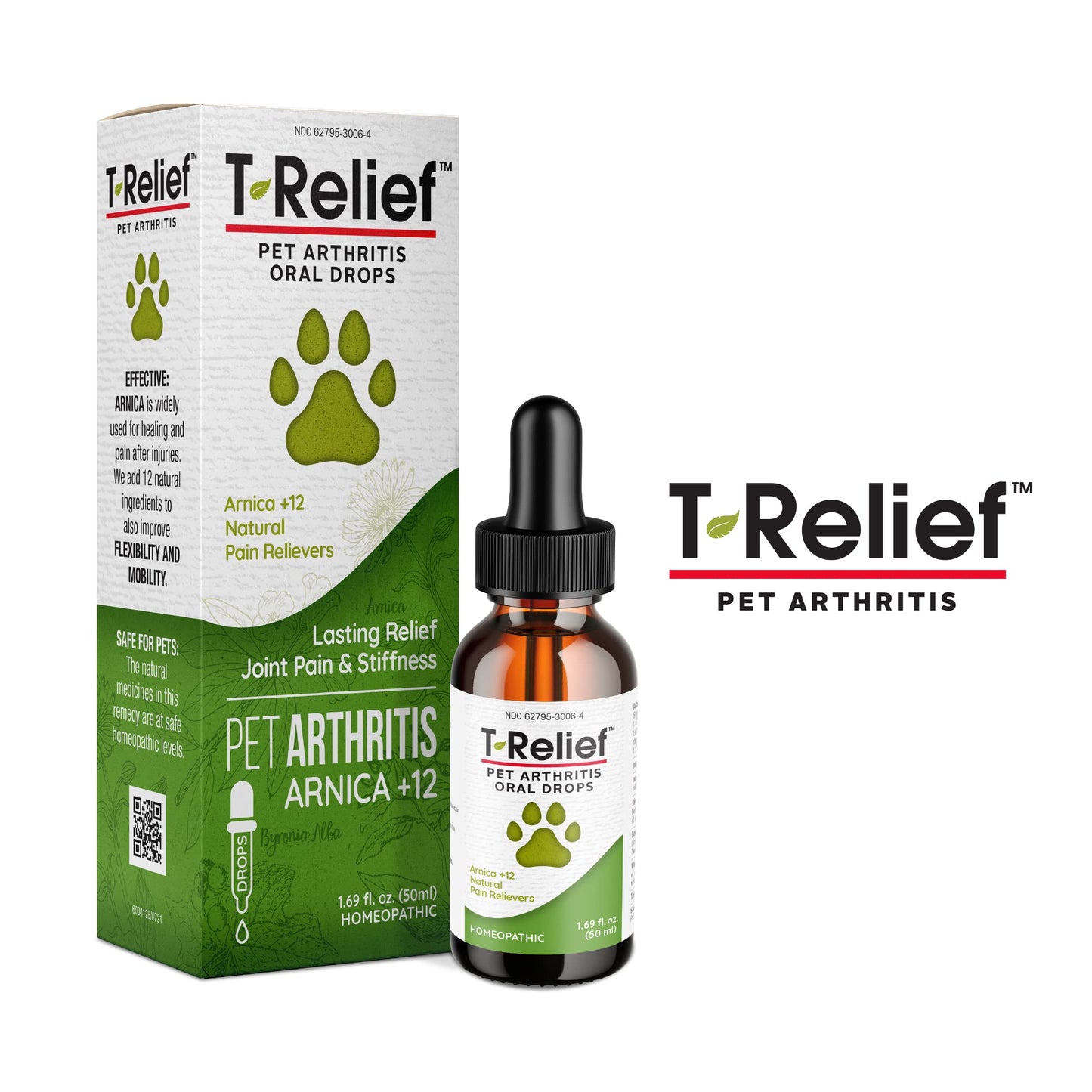 MediNatura T-Relief Pet Arthritis Pain Relief Arnica +12 Powerful Natural Medicines Help Reduce Hip & Joint Pain, Soreness & Stiffness - Fast-Acting Soother for Dog & Cat - 1.69 oz