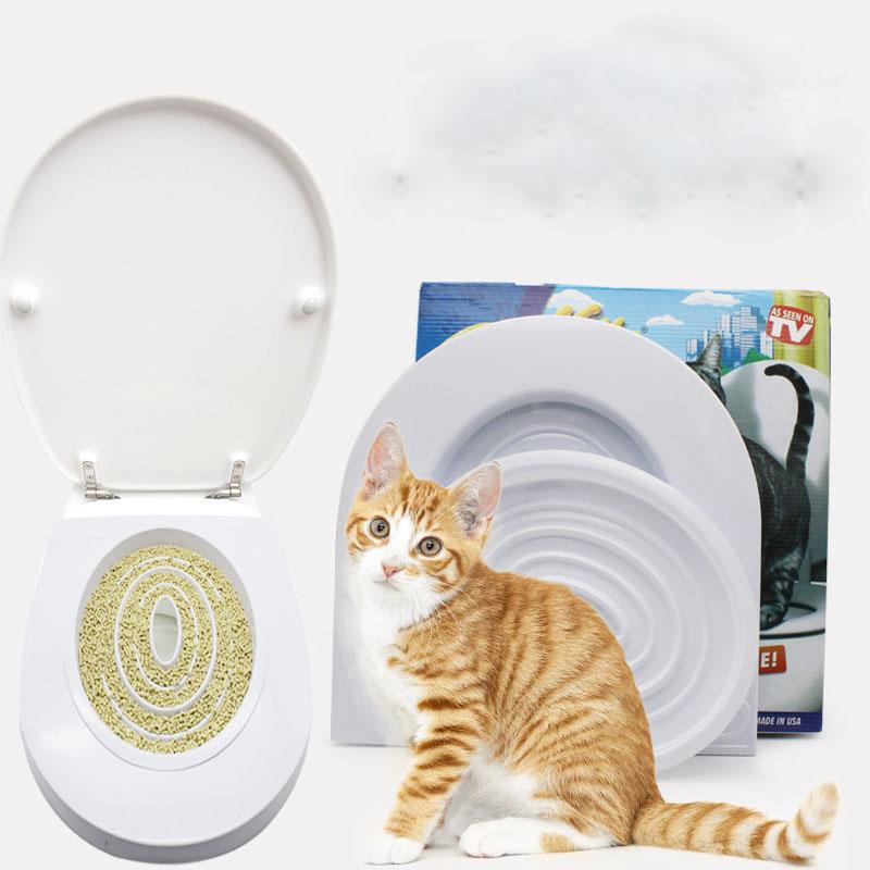 Creative Design PVC Cat Pad Cat Para Toilet Training Case Litter Convenient Cat Toilet Trainers WC Toilette Kit Pet Supplies