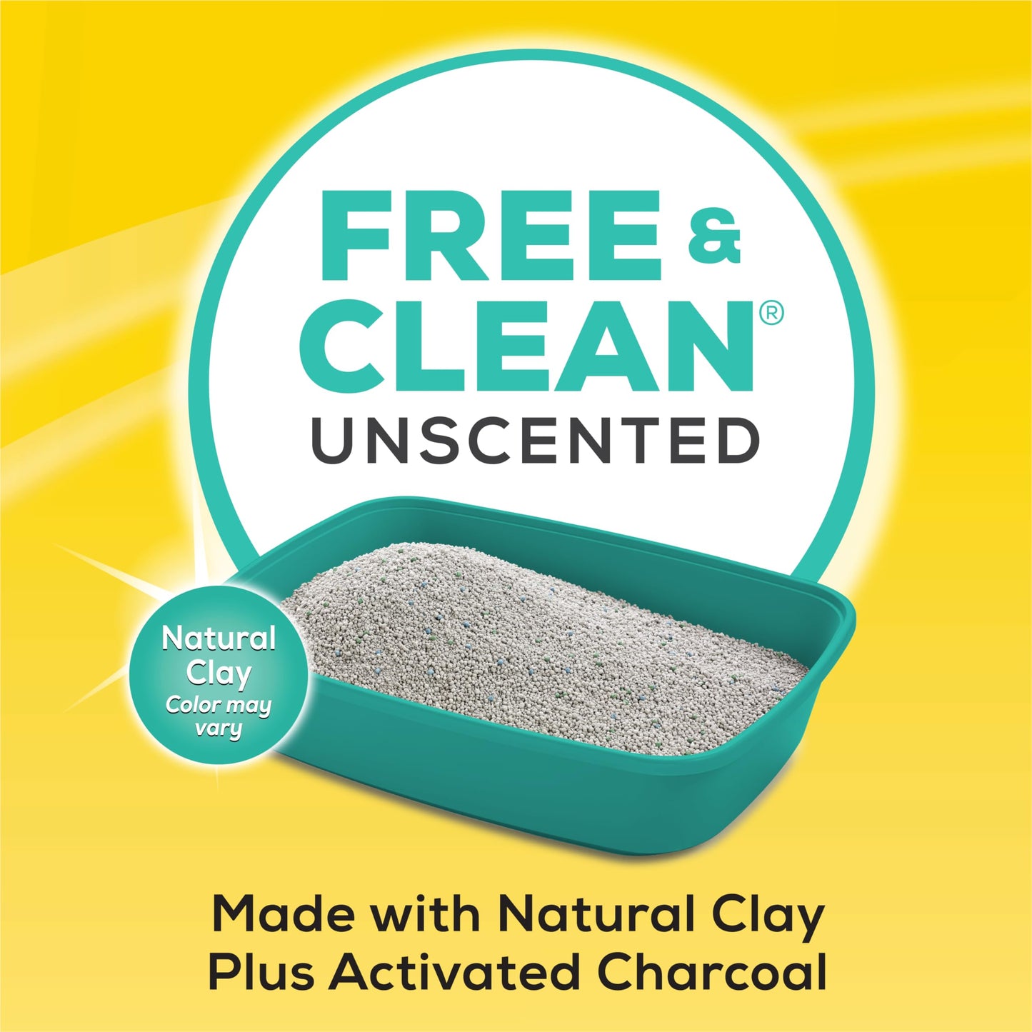 Purina Tidy Cats Clumping Cat Litter, Free & Clean Unscented Multi Cat Litter - 38 lb. Box