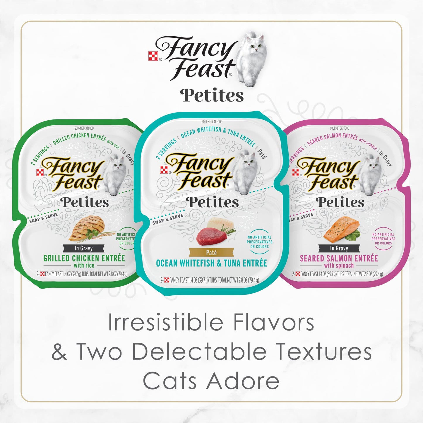 Purina Fancy Feast Gourmet Gravy Wet Cat Food, Petites Tender Beef With Carrots Entree - 2.8 Ounce (Pack of 12)