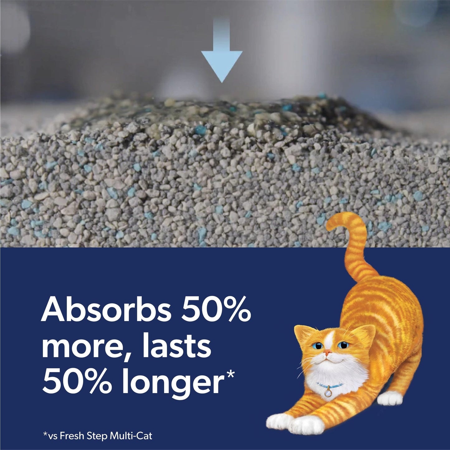 Fresh Step Outstretch Advanced Long Lasting Clumping Litter with Febreze Freshness, Activated Charcoal Litter Lasts 50% Longer, 32 lbs. (2 x 16 lb. Box)