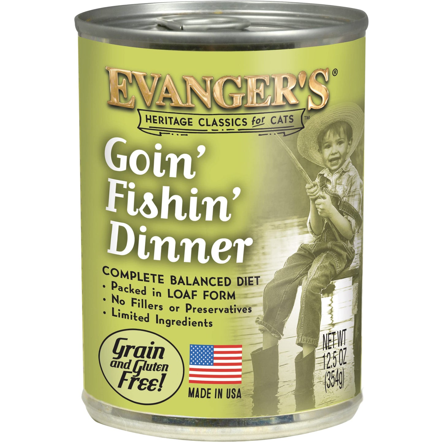 Evanger's Heritage Classics Goin' Fishin' Dinner for Cats - 12, 12.5 oz cans