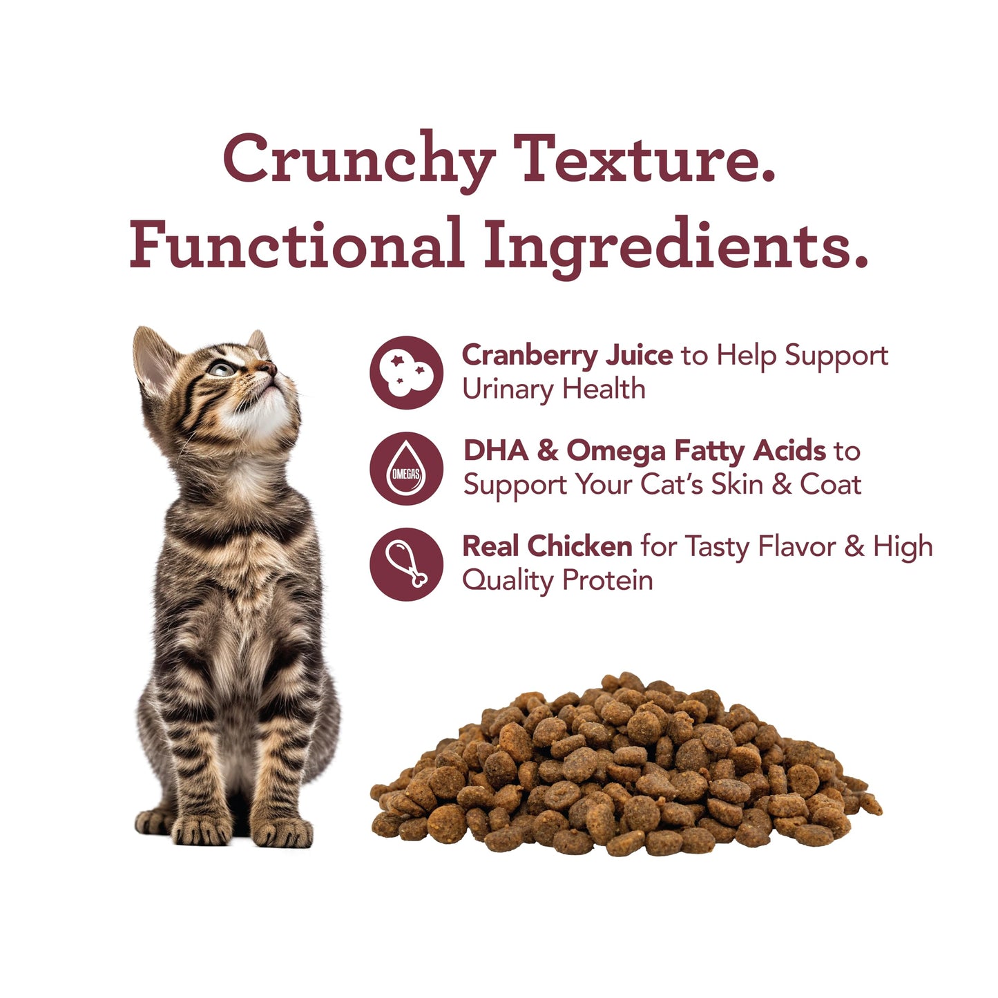 Get Naked Urinary Health Crunchy Treats For Cats, Cranberries, (1 Pouch), 2.5 Oz