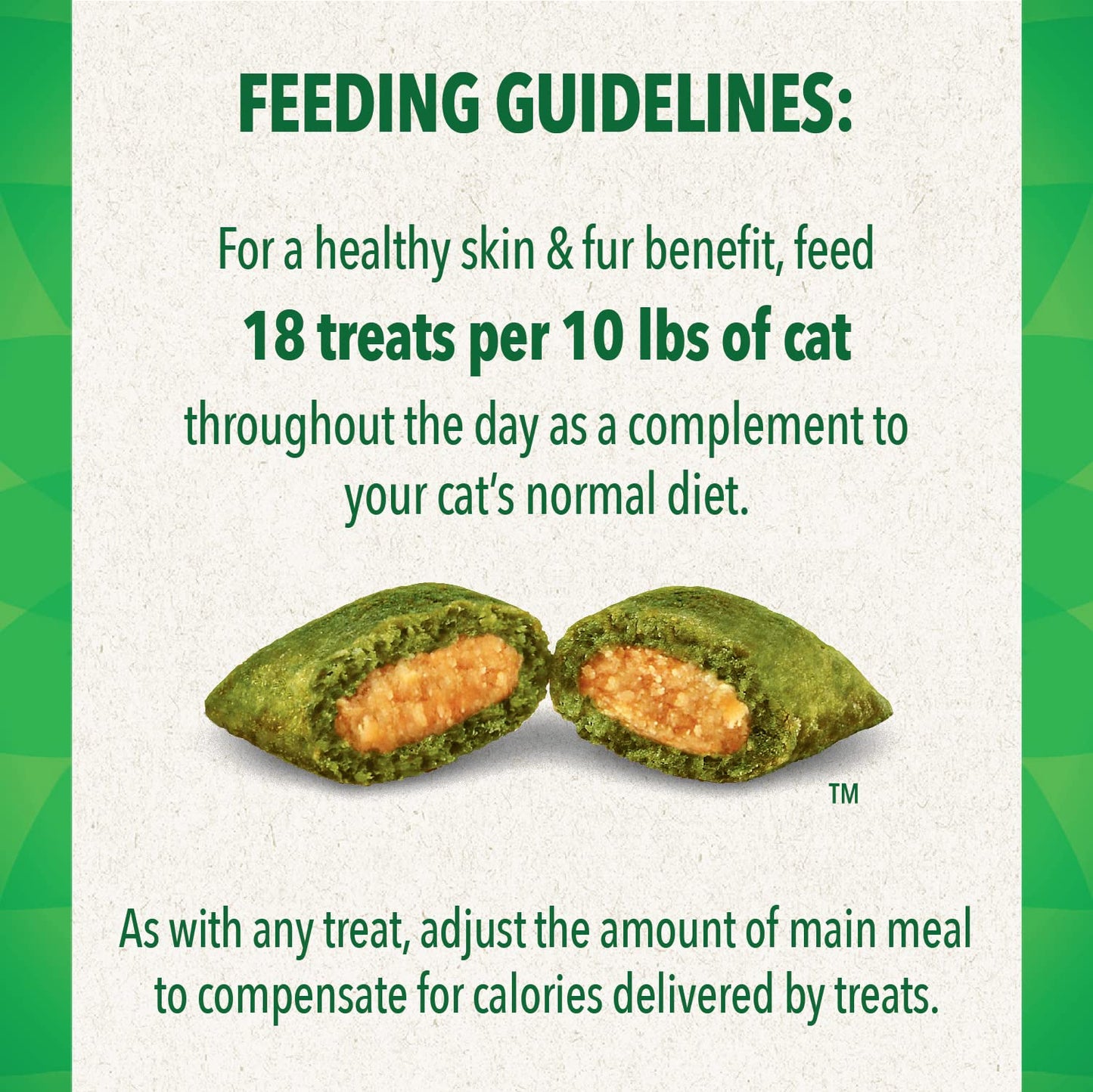 FELINE GREENIES SMARTBITES Skin & Fur Health Crunchy and Soft Natural Cat Treats, Salmon Flavor, 4.6 oz. Pack