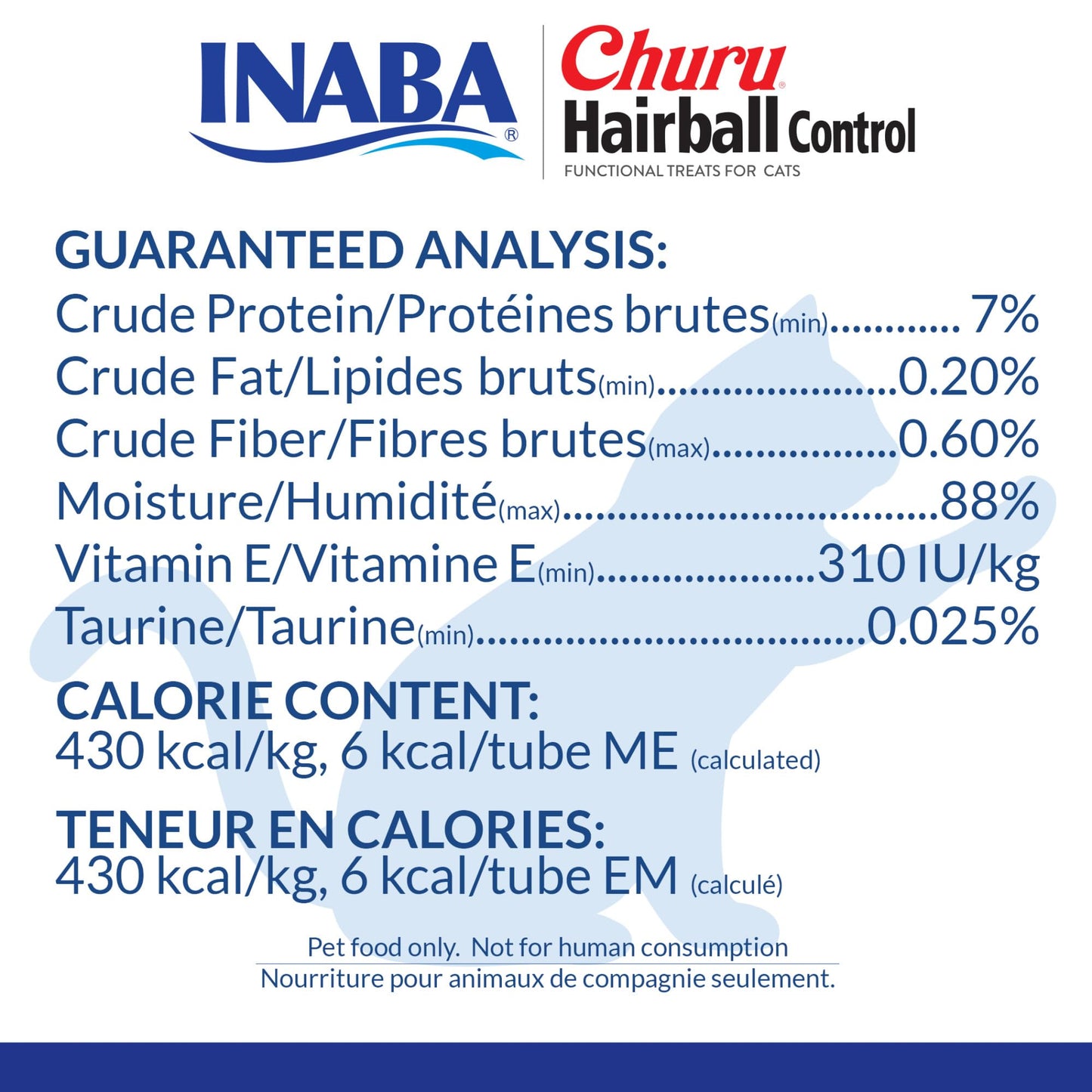 INABA Churu Hairball Control, Functional, Creamy Lickable Purée Cat Treat with Taurine & Vitamin E, 0.5 Ounces Each, 24 Tubes (4 per Pack), Tuna Recipe