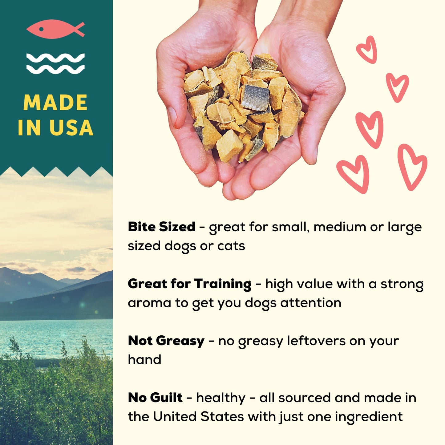 A Better Treat – Freeze Dried Organic Pumpkin, Wild Caught Salmon, Grass Fed Beef, Free-Range Chicken Dog and Cat Treats | Natural, Healthy, Diabetic Friendly | Made in The USA