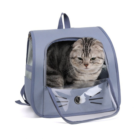 Pet Cat Carrier Bag Cat Backpack Outdoor Breathable Portable Shoulders Bag For Cats Small Dogs Transport Carrier