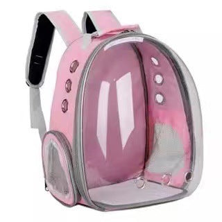 Pet Portable Cat Transparent Space Bag Backpack For Dogs