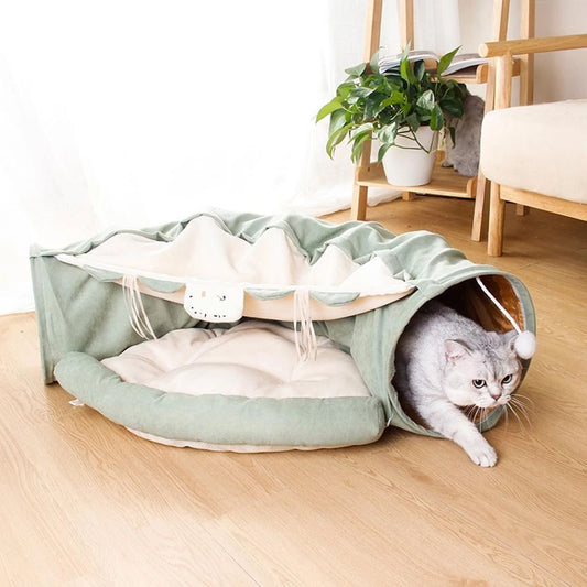 Foldable Cat Tunnel Cat Channel Cat Litter Cat Bed Cat Villa Detachable Pet Litter Pet Supplies