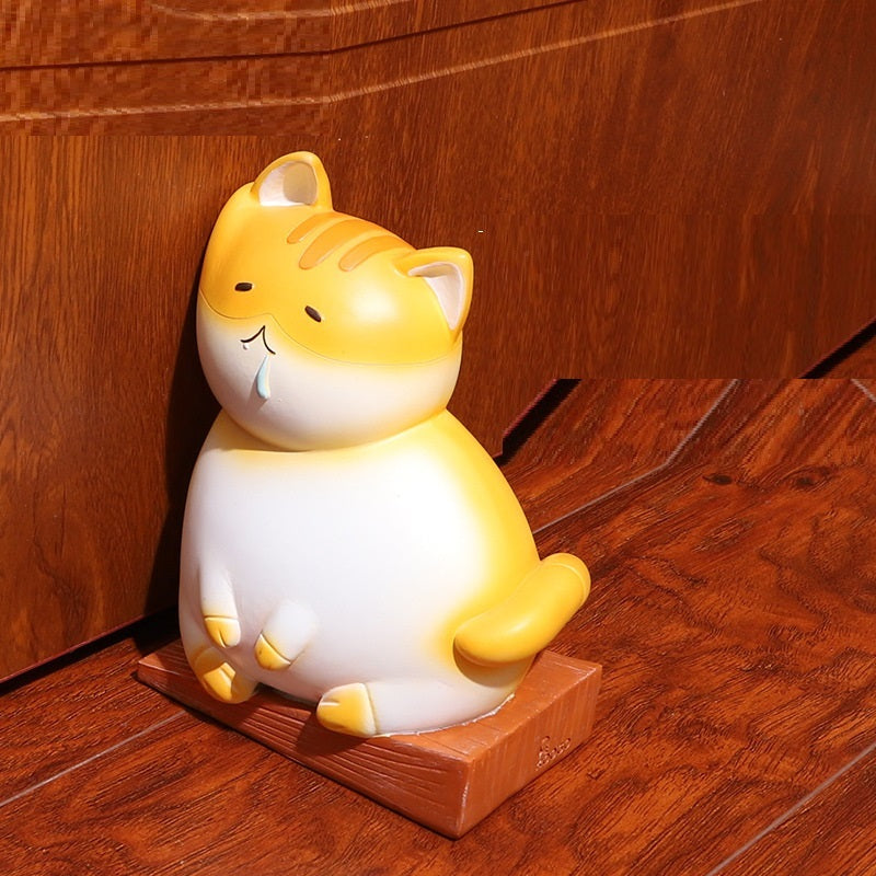 Cartoon Cat Resin Door Stopper Home Decoration Blocking