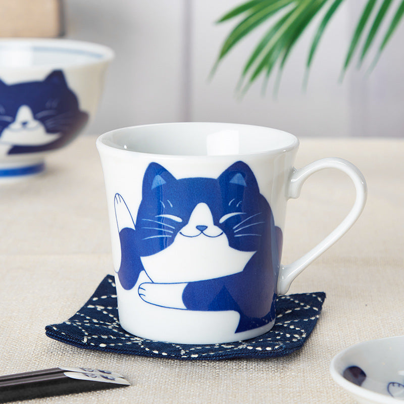 MOE Cat Mug Ceramic Cute Cartoon Household