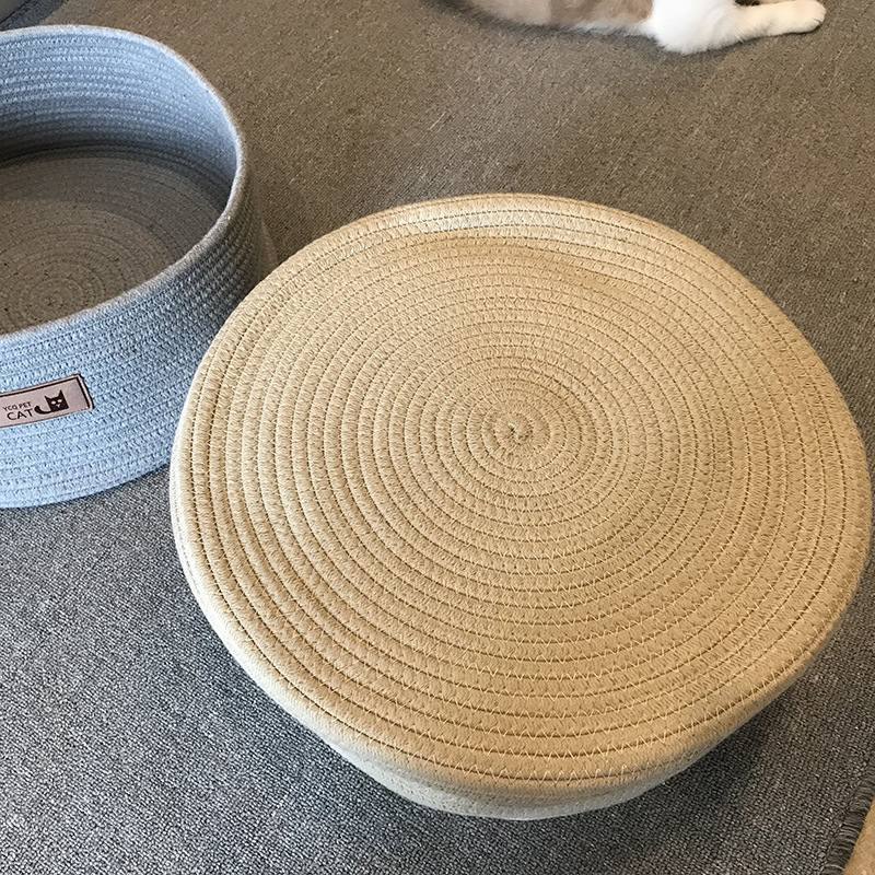 Handmade cotton rope cat litter