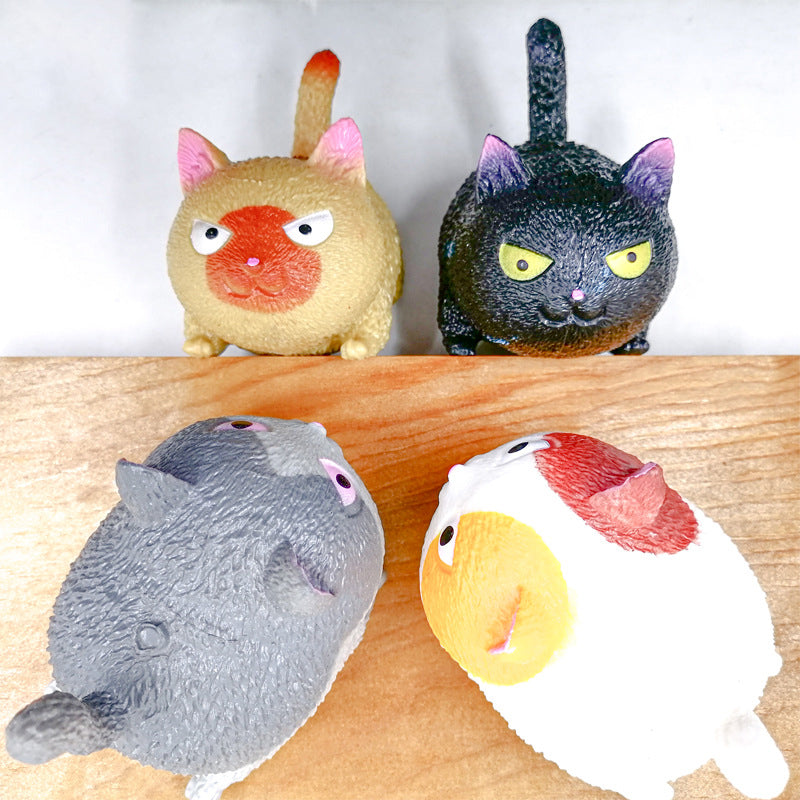 Toy Decompression Angry Cat Pinch Pinch Fun To Vent Cute Big Face Cat Tricking Children's Toys