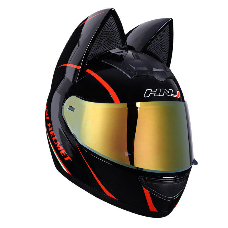 Electric Motorcycle Cat Ear Helmet