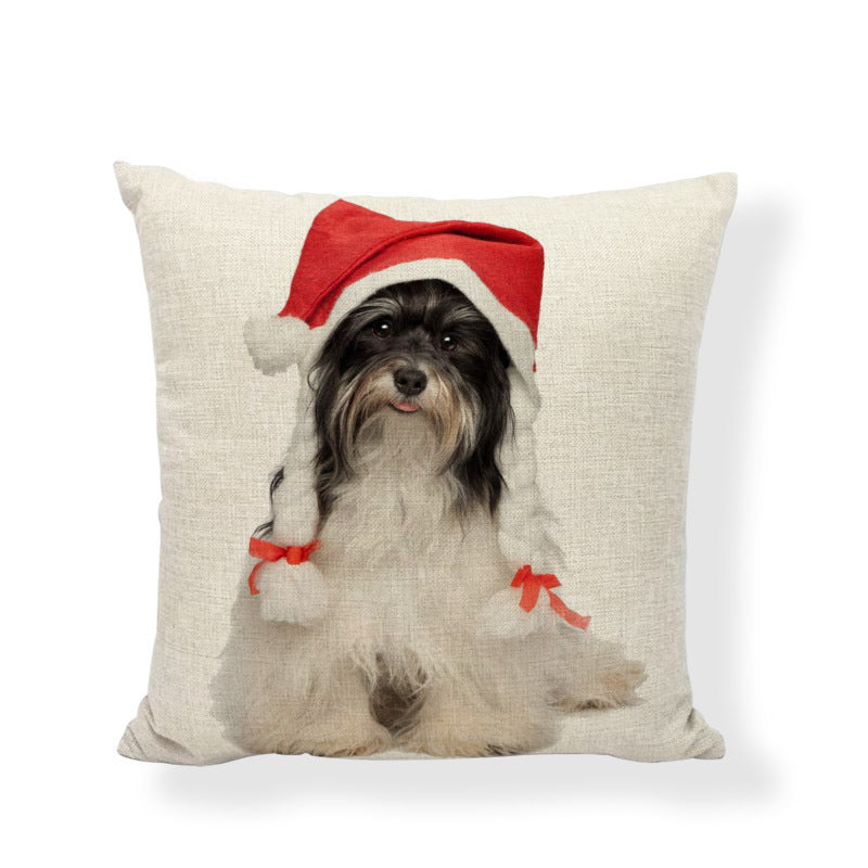 Linen Dog Cat Play Pillow Cover