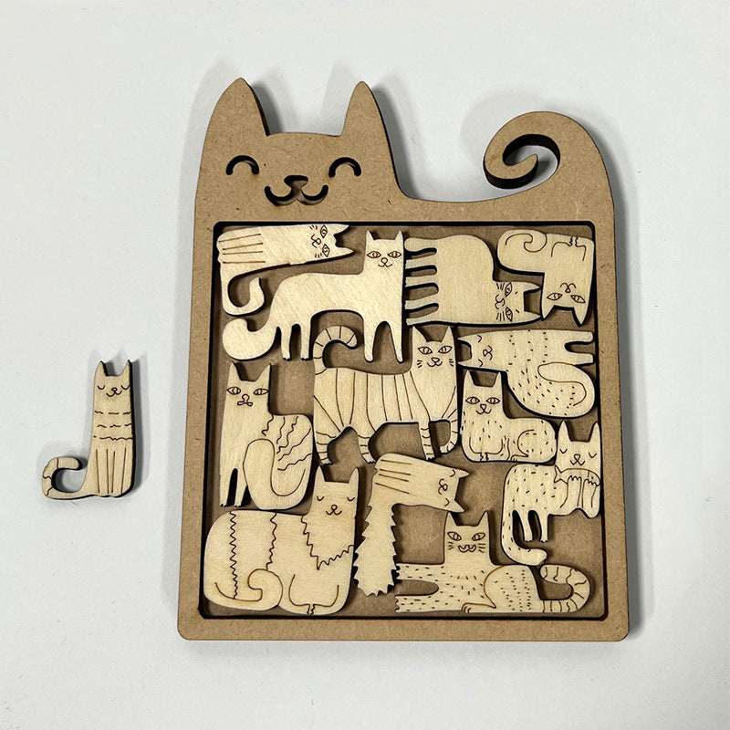 Super Difficult Puzzle Cute Cat Toy