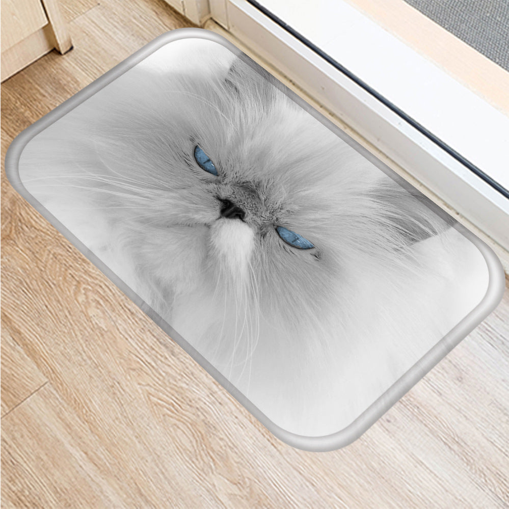 Animal cat bathroom non slip pad doormat