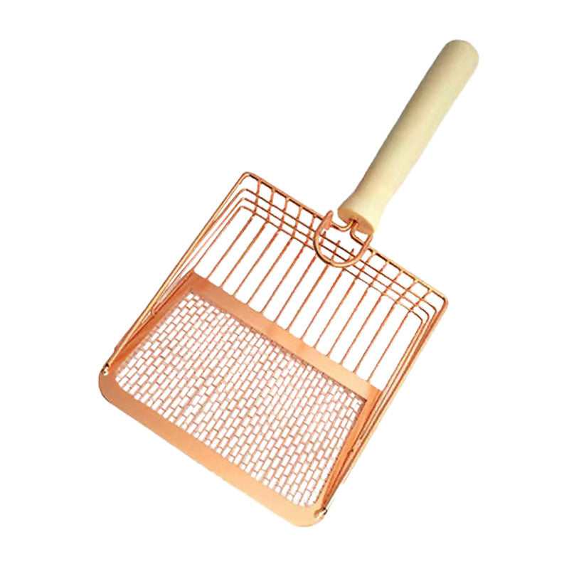 Pet Poops Shovel Comfortable Grip Cat Litter Shovel Cat Surface Supplies Cat Scooper Stainless Increased Litter Steel