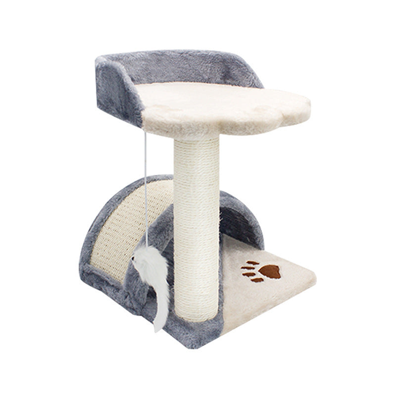 Cat Climbing Frame Toy Small Sisal Claw Arch Bridge