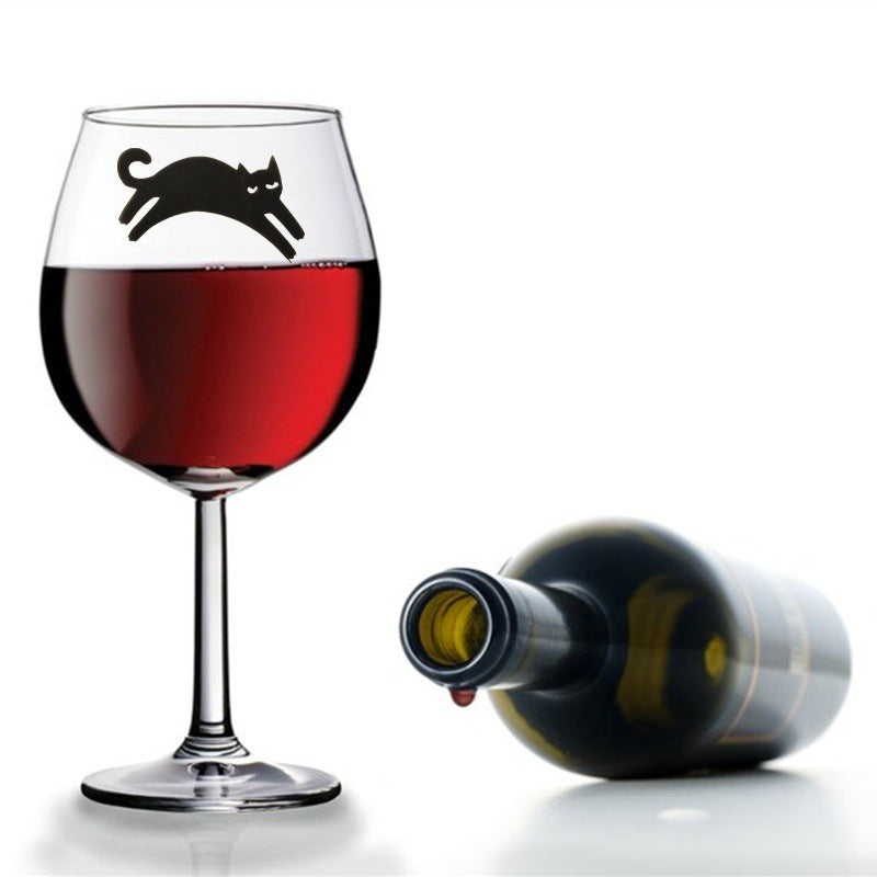 Party Wine Glass Cat logo