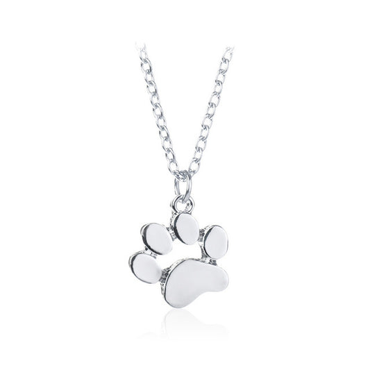 Cat Paw Print Necklace Jewelry