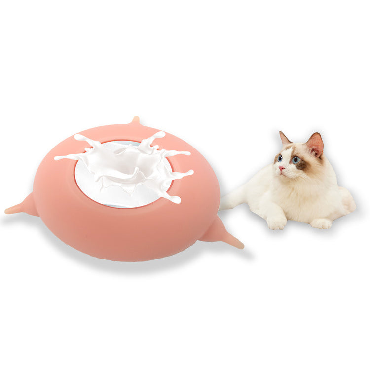 Cat And Bionic Silicone Automatic Feeding Artifact Pacifier Feeding Water Feeding Bottle Pet Milk Bowl Sucking Feeding Device