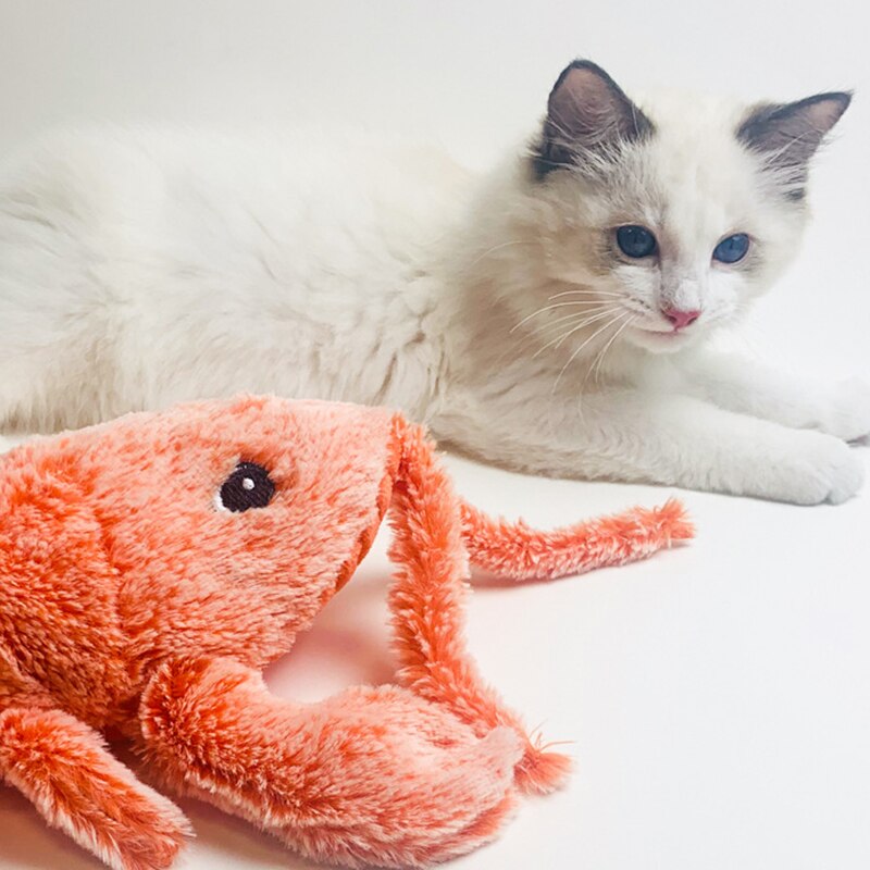 USB Pet Cat Toys  Floppy Lobster Interactive Cat Toy