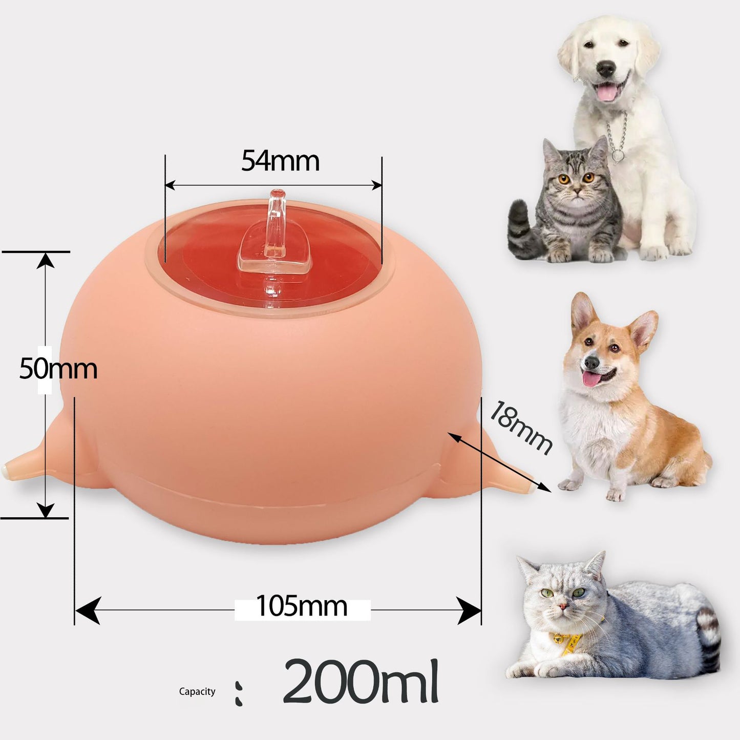 Cat And Bionic Silicone Automatic Feeding Artifact Pacifier Feeding Water Feeding Bottle Pet Milk Bowl Sucking Feeding Device