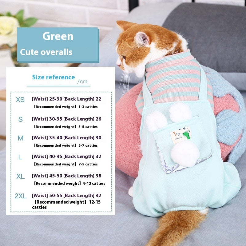 Warm And Cute Clothes For Four-legged Anti-lint Cat And Pet