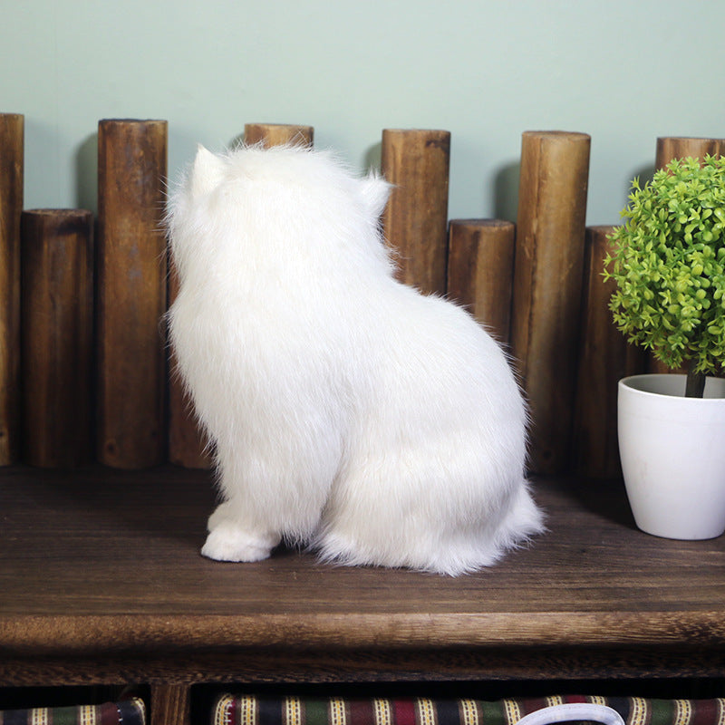 Handmade Imitation Persian Cat With Real Fur