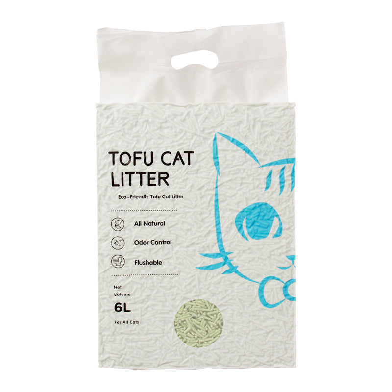 Tofu Dust-free Cat Litter Clumps Quickly And Dissolves Easily In Water